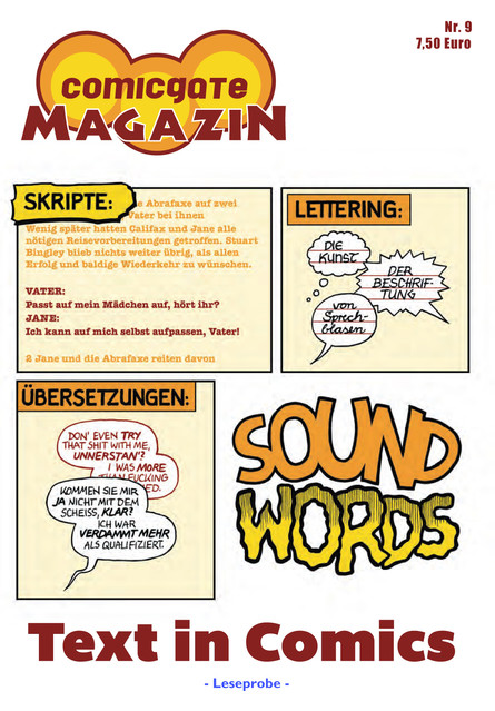 Comicgate-Magazin 9: Text in Comics